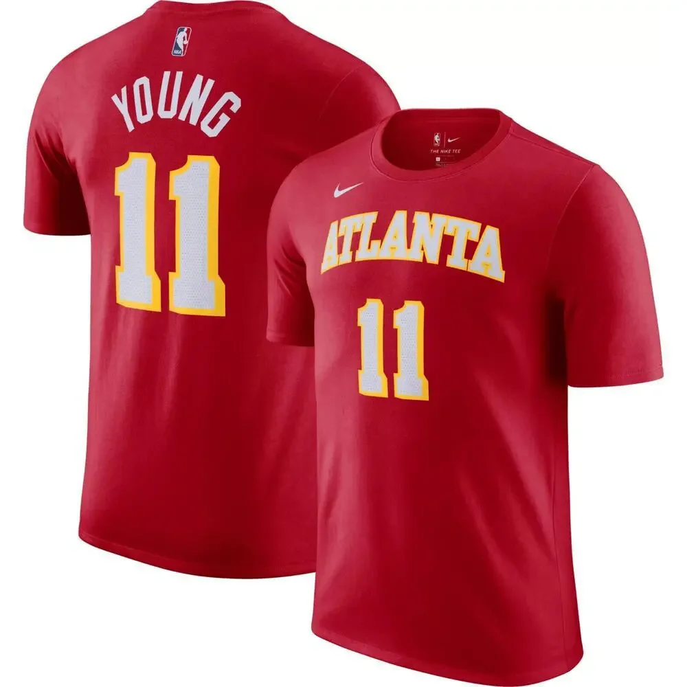 Nike Atlanta Hawks Trae Young 11 NBA Name & Number T-Shirt Red Mens XXL NWT